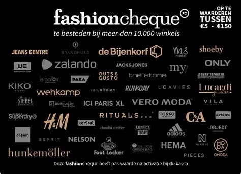 fashioncheque waarde.